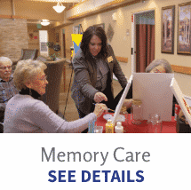 Memory Care Services Button